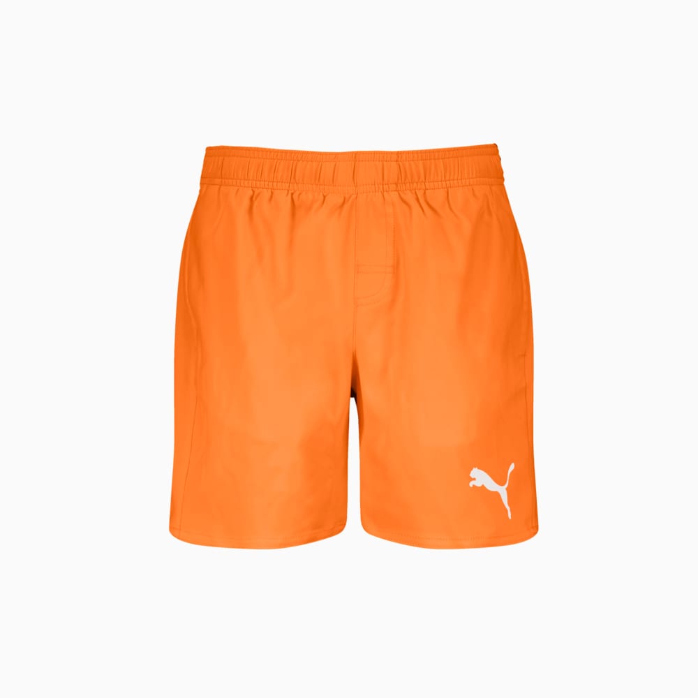 Изображение Puma Шорты для плавания PUMA Boys’‎ Mid-Cut Swim Shorts #1: sun orange