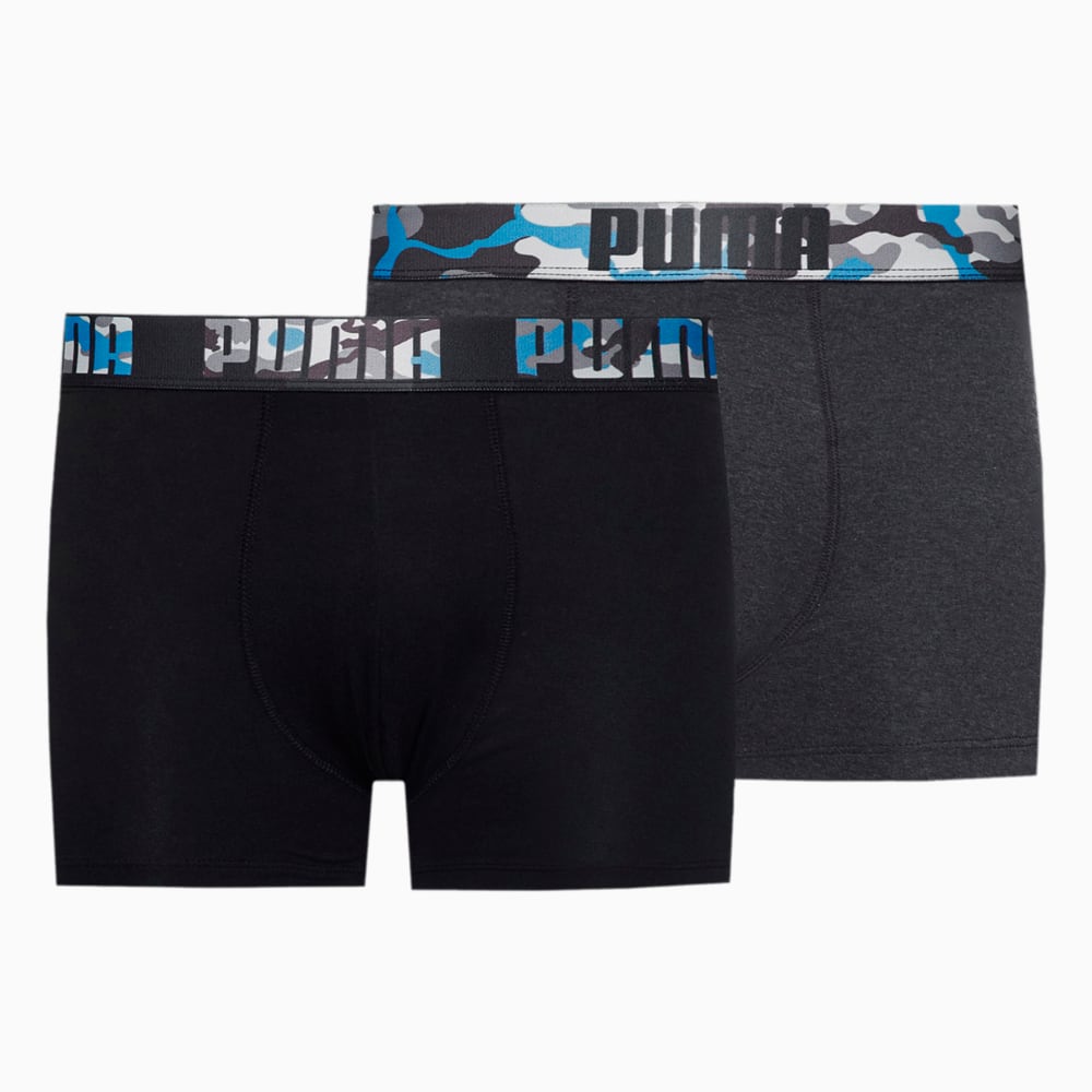 Изображение Puma Мужское нижнее белье PUMA MEN PRINT BOXER 2 pack #1: black / cobalt