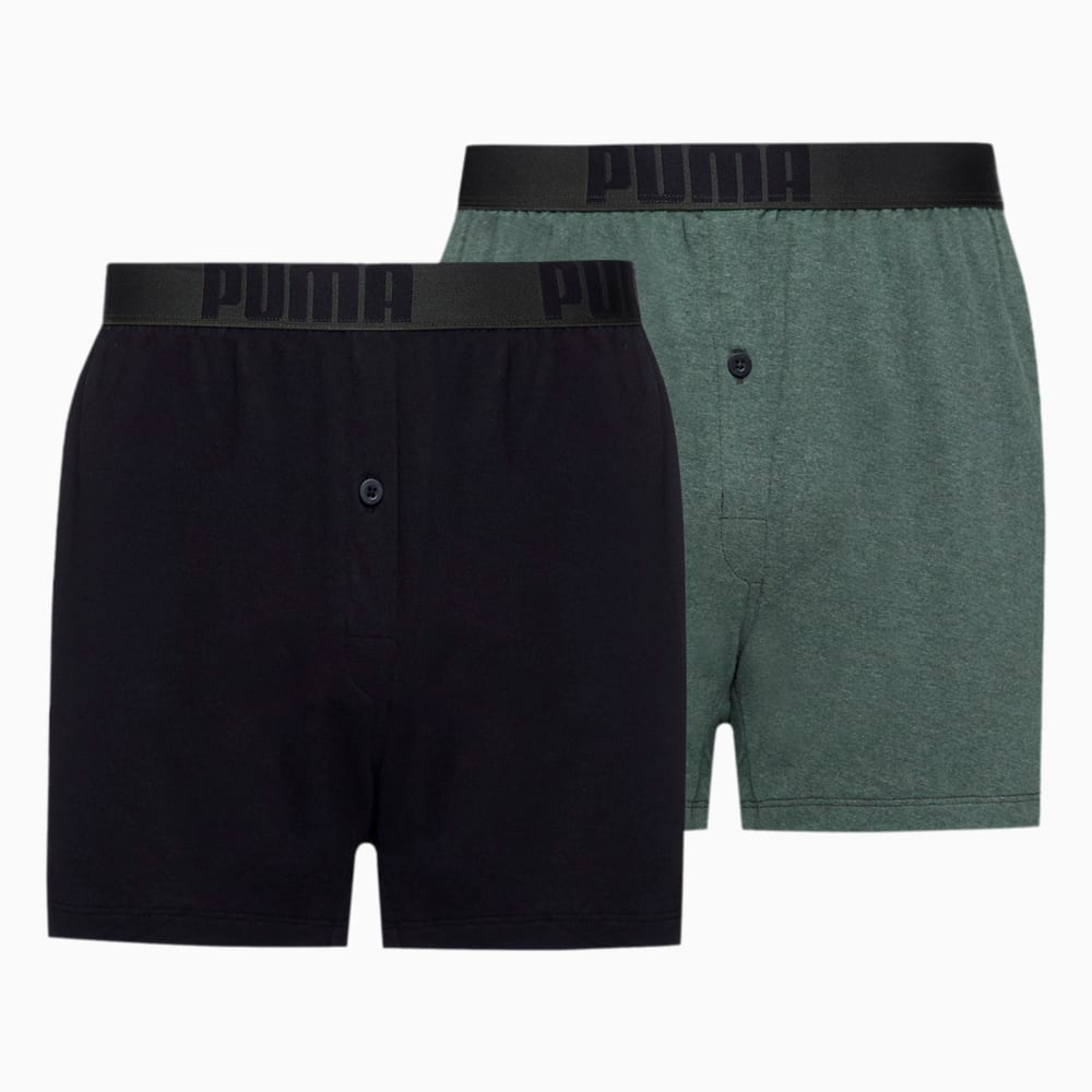 Зображення Puma Спідня білизна PUMA Men's Loose Fit Jersey Boxer 2 pack #1: Forest