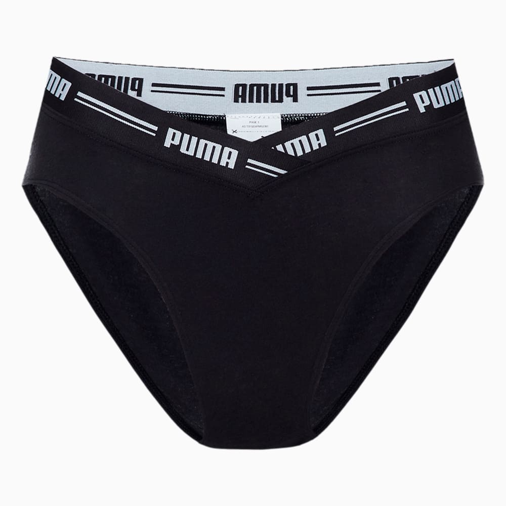 Изображение Puma Женское нижнее белье PUMA WOMEN V-SHAPE HIGH WAIST #1: black