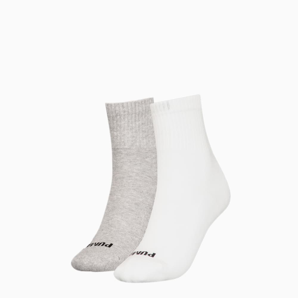 Calcetines Medios Puma Corazón para Mujer (2 Pack), Blanco