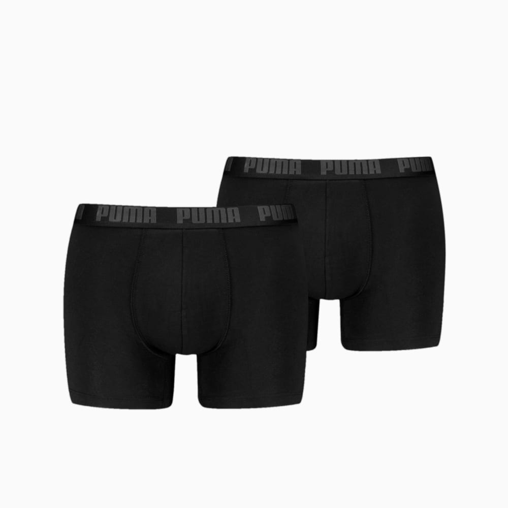 Зображення Puma Чоловіча спідня білизна PUMA Men's Boxer Briefs 2 pack #1: BLACK / PHANTOM