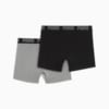 Зображення Puma Чоловіча спідня білизна PUMA Men's Boxer Briefs 2 pack #2: grey melange / black