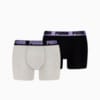 Изображение Puma Мужское нижнее белье PUMA Men's Boxer Briefs 2 pack #1: Grey / Black / Purple