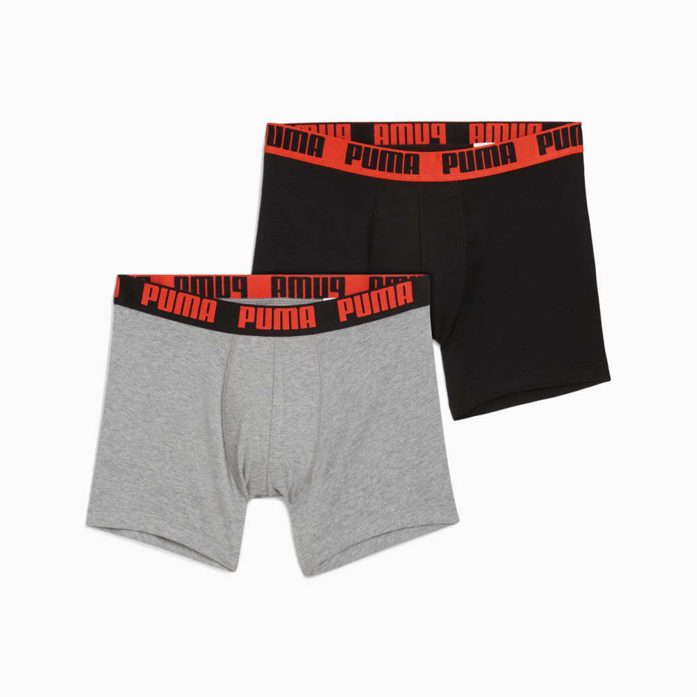 Изображение Puma Мужское нижнее белье PUMA Men's Boxer Briefs 2 pack #1: black / red