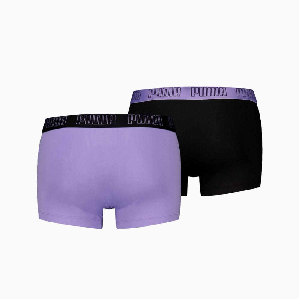 Изображение Puma Мужское нижнее белье PUMA Men's Trunks 2 pack #2: purple / black