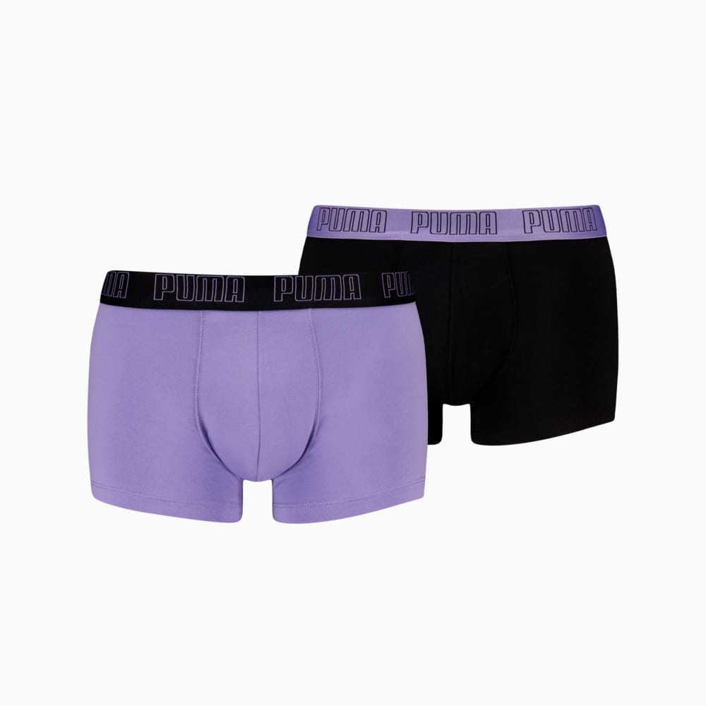 Изображение Puma Мужское нижнее белье PUMA Men's Trunks 2 pack #1: purple / black