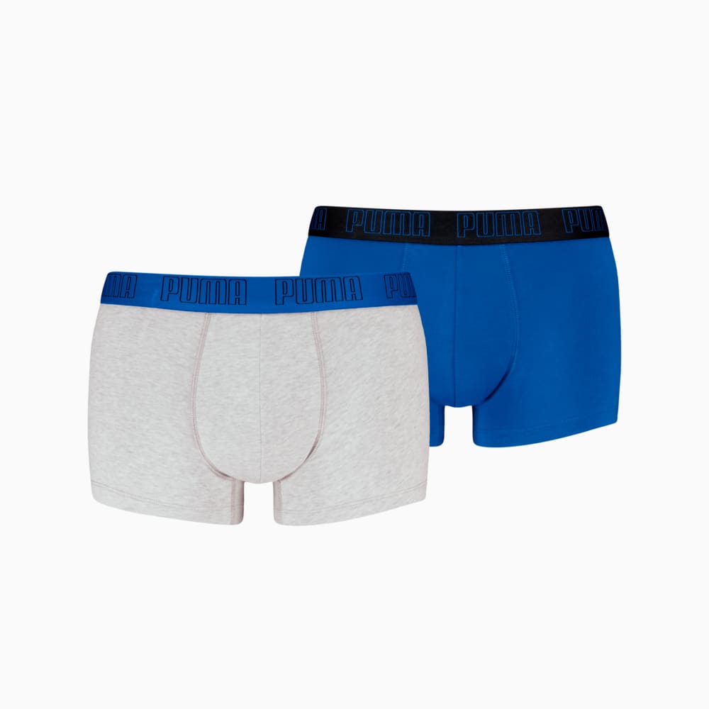 Зображення Puma Чоловіча спідня білизна PUMA Men's Trunks 2 pack #1: blue / grey melange