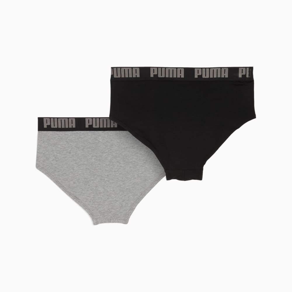 Изображение Puma Мужское нижнее белье PUMA Men's Briefs 2 pack #2: middle grey melange / black