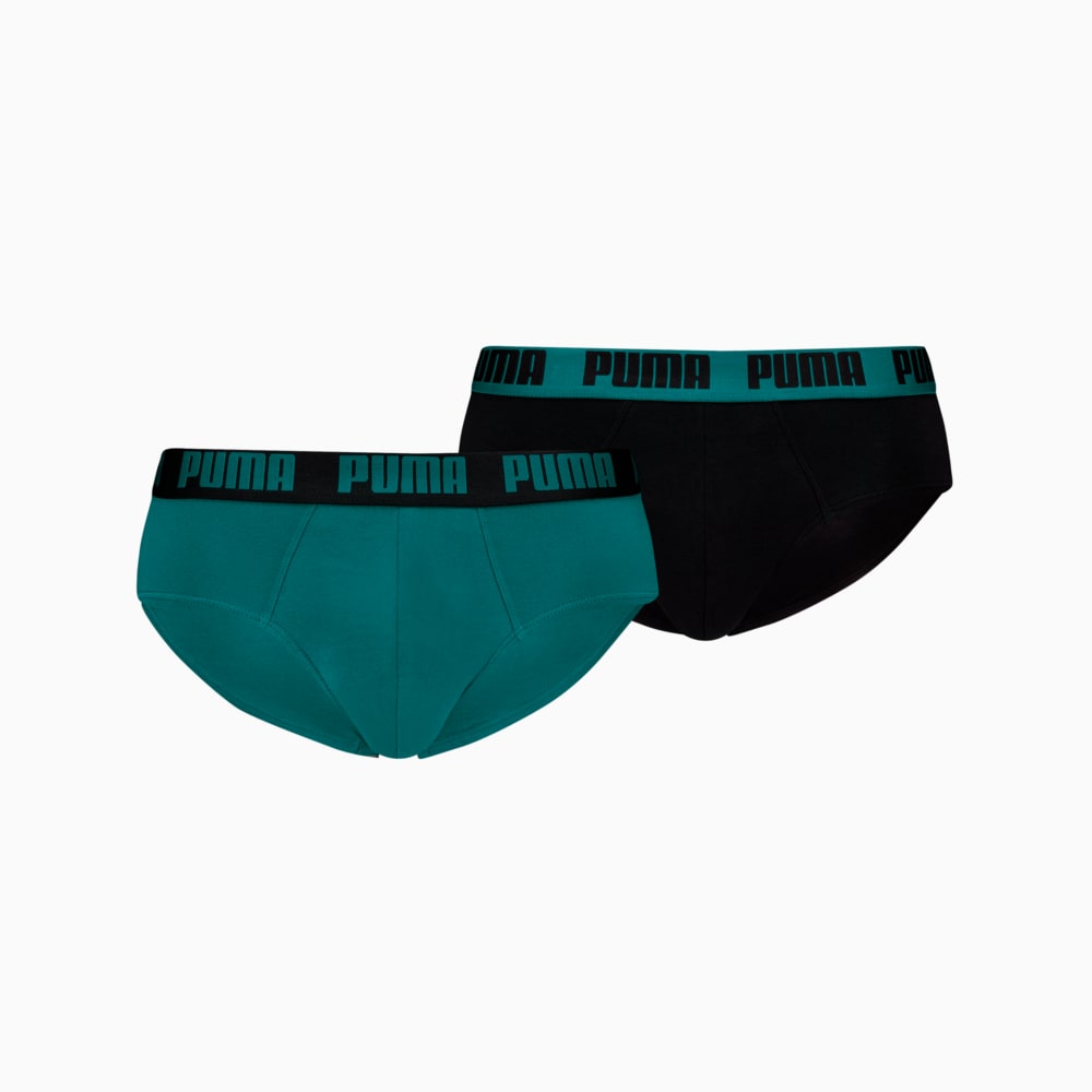 Зображення Puma Чоловіча спідня білизна PUMA Men's Briefs 2 pack #1: Sea Green
