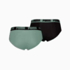 Зображення Puma Чоловіча спідня білизна PUMA Men's Briefs 2 pack #2: olive green / black