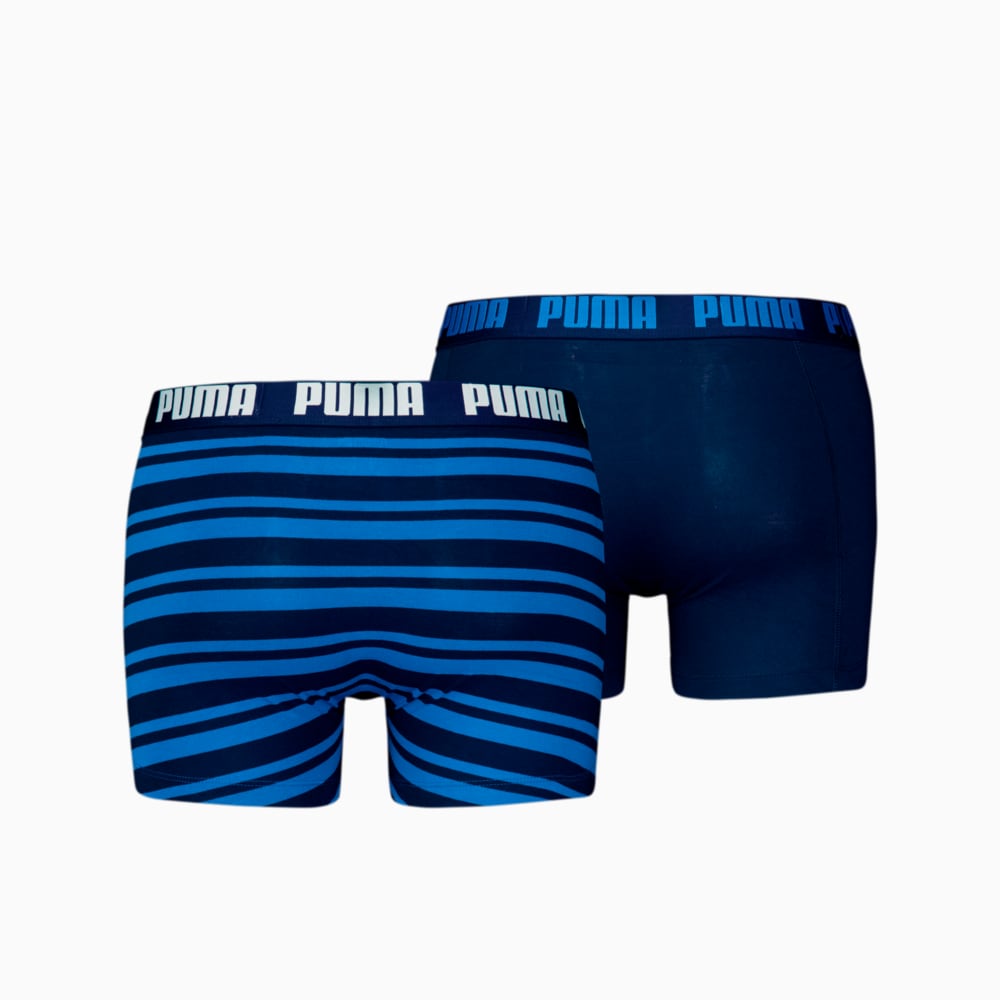 Изображение Puma Мужское нижнее белье Heritage Stripe Men's Boxers 2 Pack #2: Blue