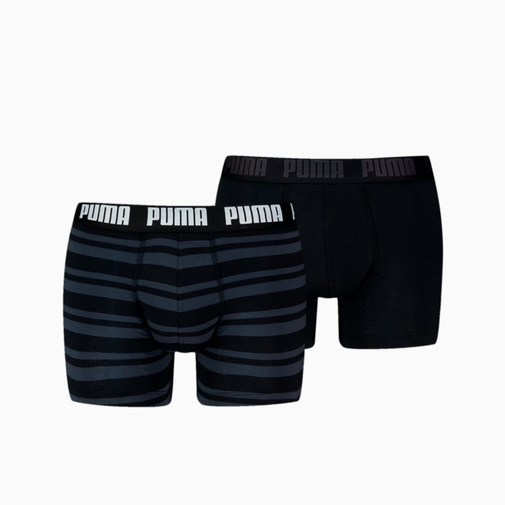 Зображення Puma Чоловіча спідня білизна Heritage Stripe Men's Boxers 2 Pack #1: black