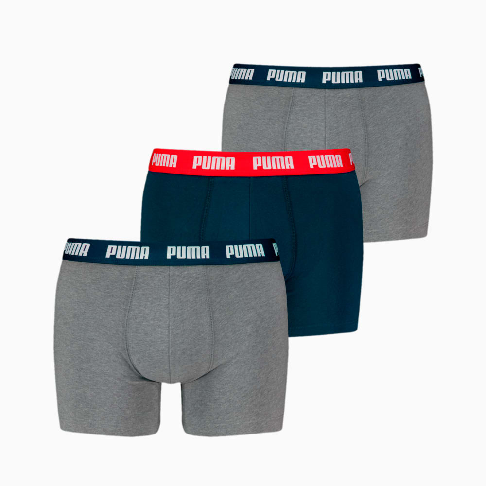 Изображение Puma Мужское нижнее белье Boxer Briefs 3 Pack Men #1: grey / blue