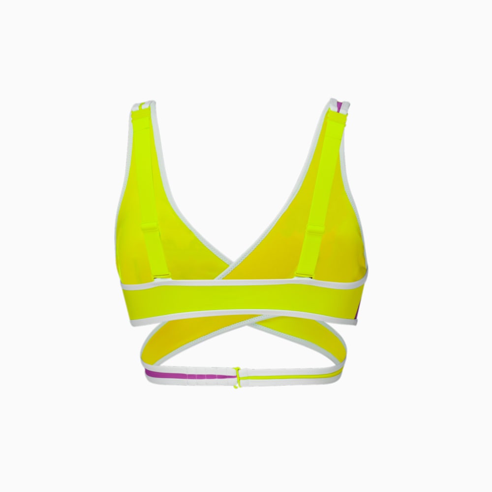 Изображение Puma Топ для плавания PUMA Women's Short Swim Top #2: purple combo