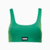 Изображение Puma Топ для плавания PUMA Swim Women Ribber Scoop Top #1: green combo