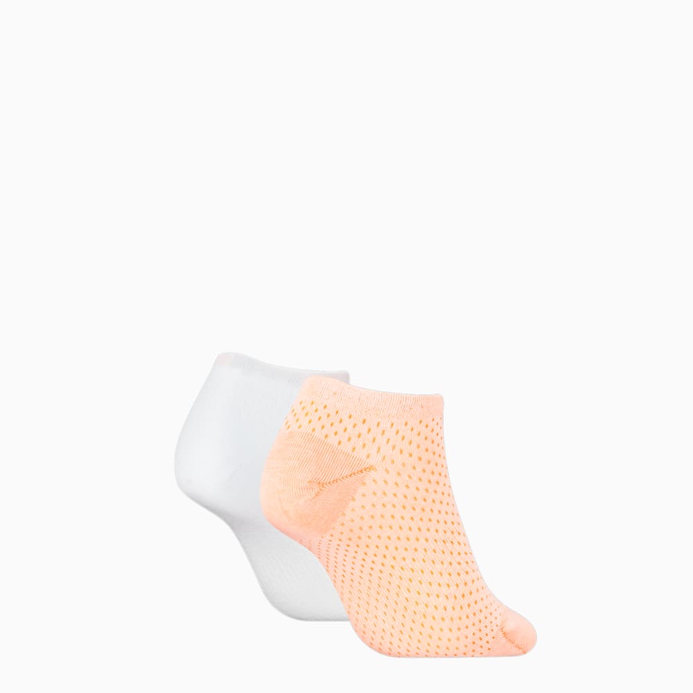 Изображение Puma Носки PUMA Women's Sneaker Socks 2 Pack #2: flame orange / white