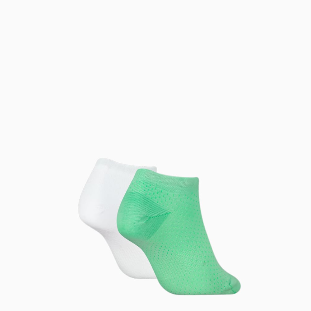 Изображение Puma Носки PUMA Women's Sneaker Socks 2 Pack #2: green / white