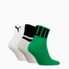 Изображение Puma Носки PUMA Unisex Quarter Socks 3 Pack #2: green combo