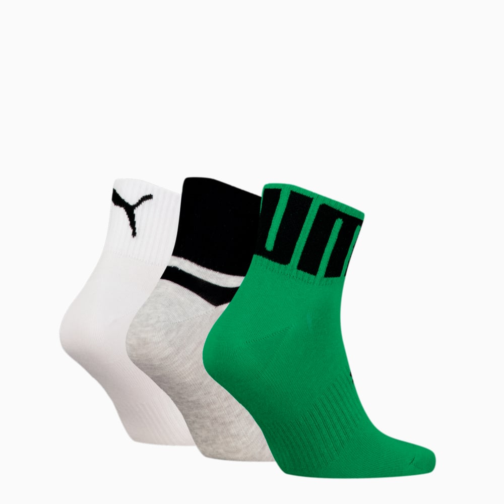 Зображення Puma Шкарпетки PUMA Unisex Quarter Socks 3 Pack #2: green combo