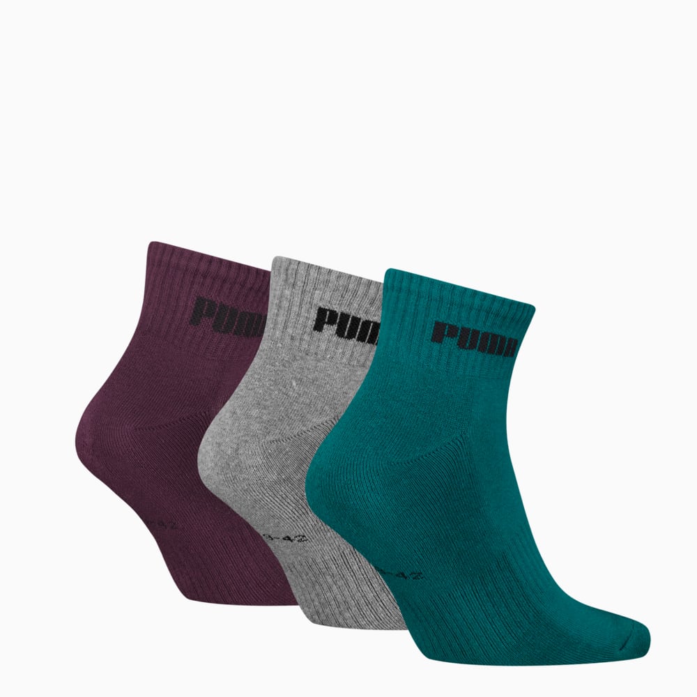 Изображение Puma Носки PUMA Unisex Quarter Socks 3 pack #2: green combo