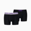 Изображение Puma Мужское нижнее белье Placed Log  Boxer Shorts 2 Pack #1: violet purple combo