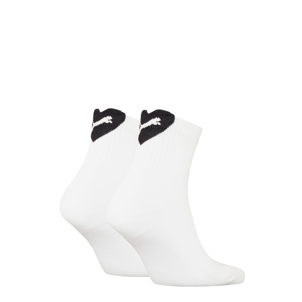 Изображение Puma Носки PUMA Women's Heart Short Crew Socks 2 pack #1: white / black