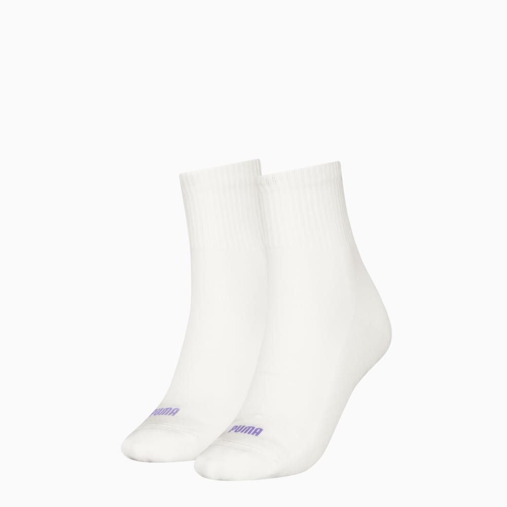 Зображення Puma Шкарпетки PUMA Women's Heart Short Crew Socks 2 pack #2: white/purple