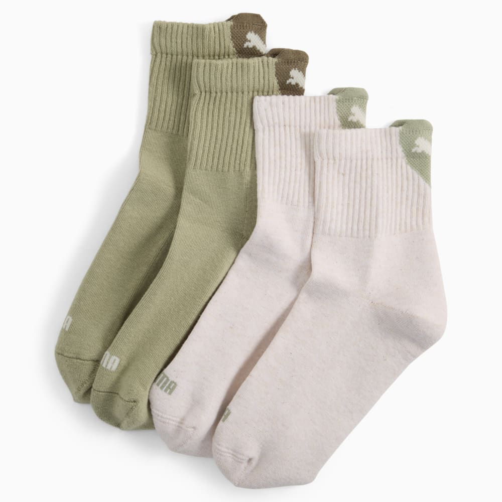 Зображення Puma Шкарпетки PUMA Women's Heart Short Crew Socks 2 pack #1: green combo