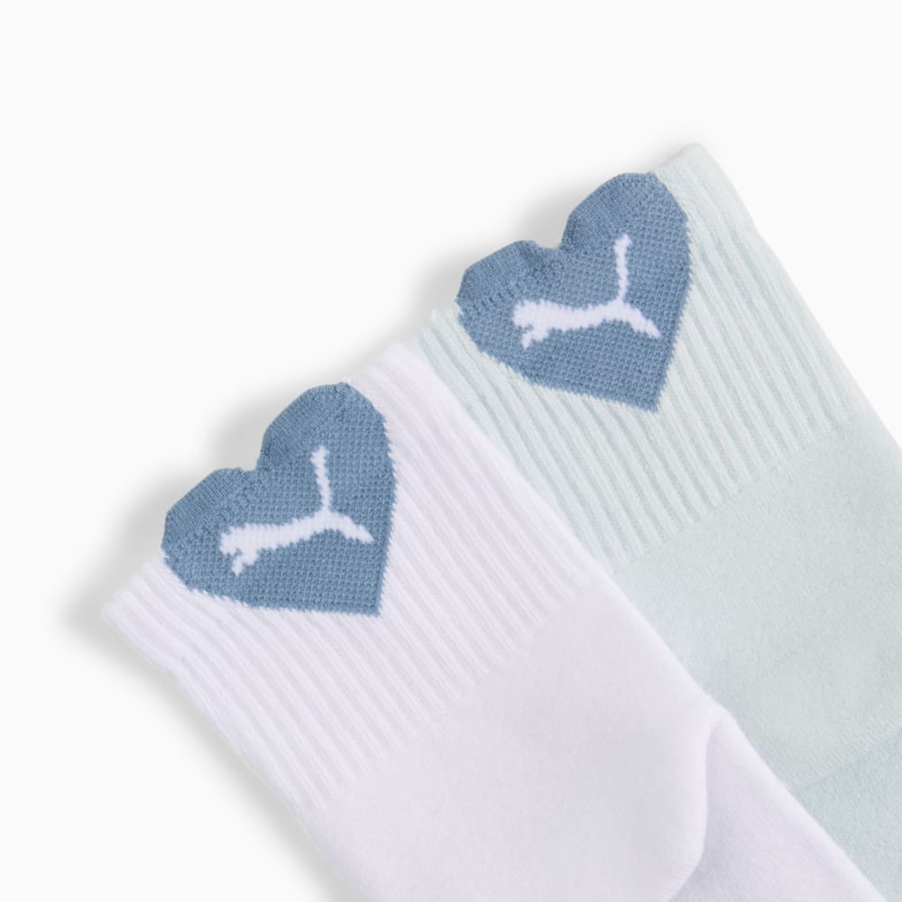 Зображення Puma Шкарпетки PUMA Women's Heart Short Crew Socks 2 pack #2: blue combo