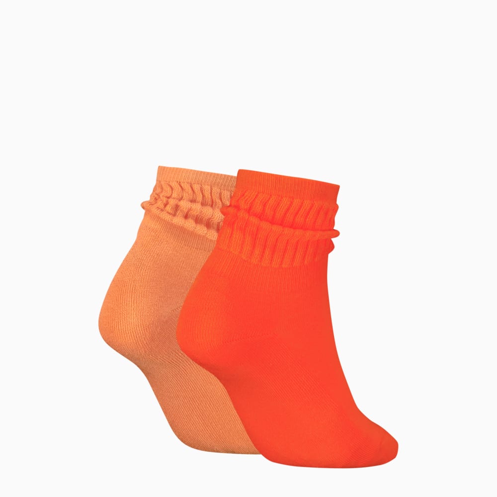 Изображение Puma Носки PUMA Women's Classic Short Slouch Socks 2 pack #2: Flame Orange
