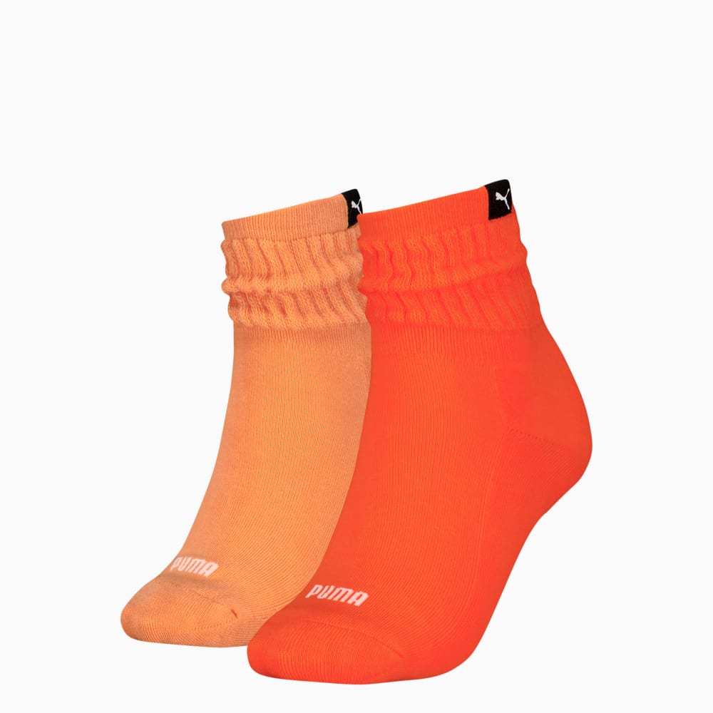 Изображение Puma Носки PUMA Women's Classic Short Slouch Socks 2 pack #1: Flame Orange