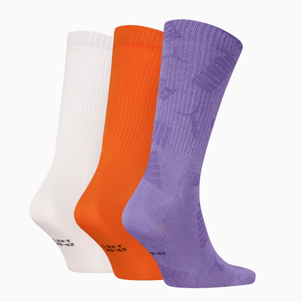 Зображення Puma Шкарпетки PUMA Unisex Crew Socks 3 pack #2: purple combo
