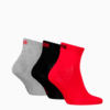 Изображение Puma Носки Quarter Socks 3 Pack Unisex #2: black/red