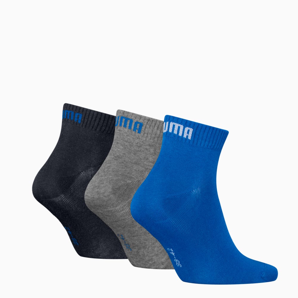 Зображення Puma Шкарпетки Quarter Socks 3 Pack Unisex #2: blue / grey melange