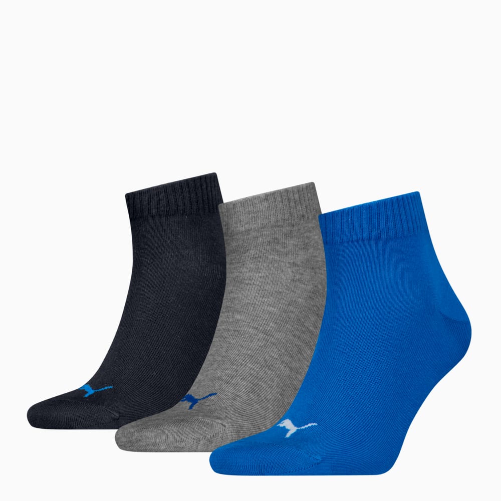 Зображення Puma Шкарпетки Quarter Socks 3 Pack Unisex #1: blue / grey melange