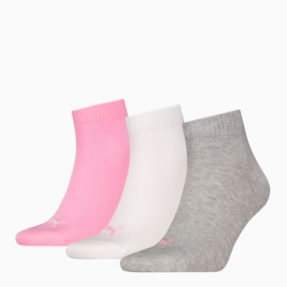 Изображение Puma Носки Quarter Socks 3 Pack Unisex #1: PRISM PINK