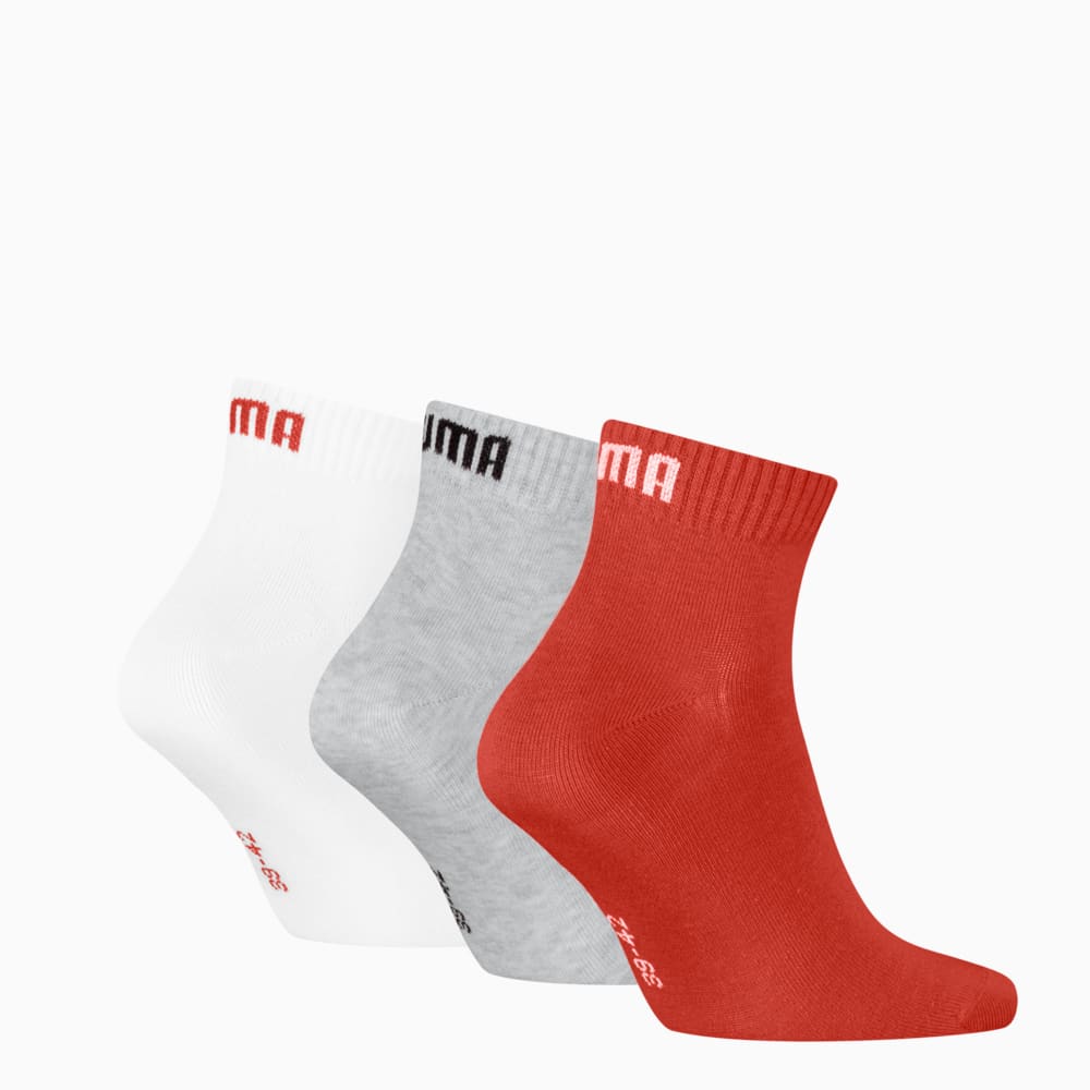 Изображение Puma Носки Quarter Socks 3 Pack Unisex #2: red / grey
