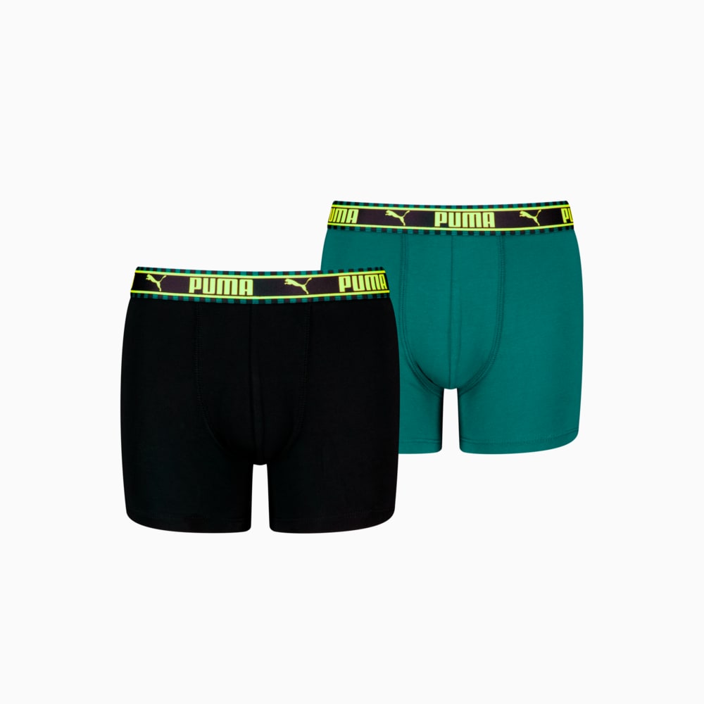 Зображення Puma Дитяча спідня білизна PUMA Kids' Boxer Briefs 2 pack #1: black / green
