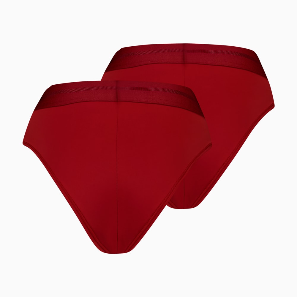 Изображение Puma Женское нижнее белье PUMA Women's Brazilian Bottoms 2 pack #2: Burgundy