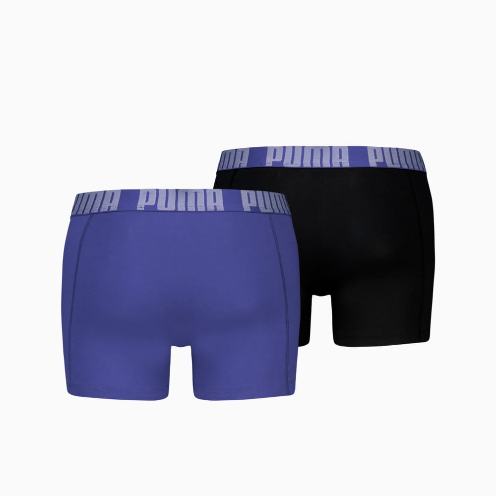 Изображение Puma Мужское нижнее белье PUMA Men's Boxer Briefs 2 pack #2: purple / black