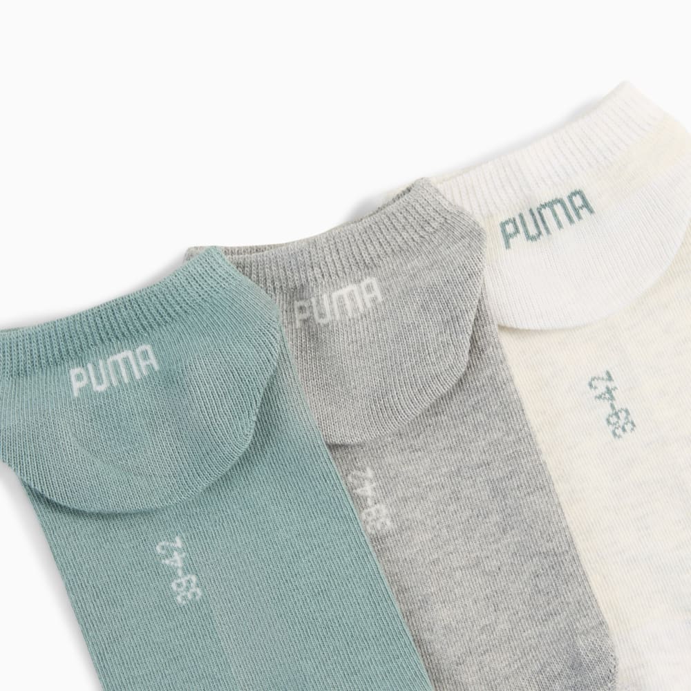 Изображение Puma Носки Sneaker Socks Unisex (3-pack) #2: green / grey