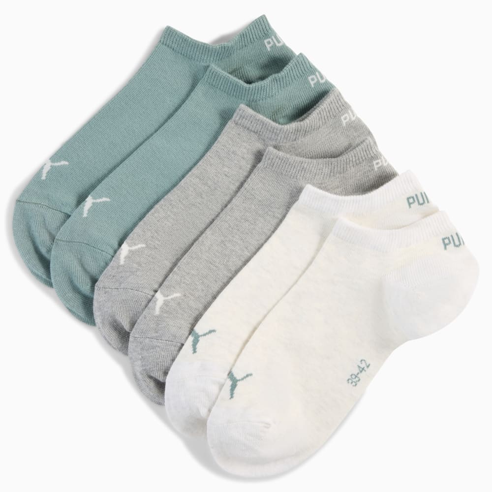Изображение Puma Носки Sneaker Socks Unisex (3-pack) #1: green / grey