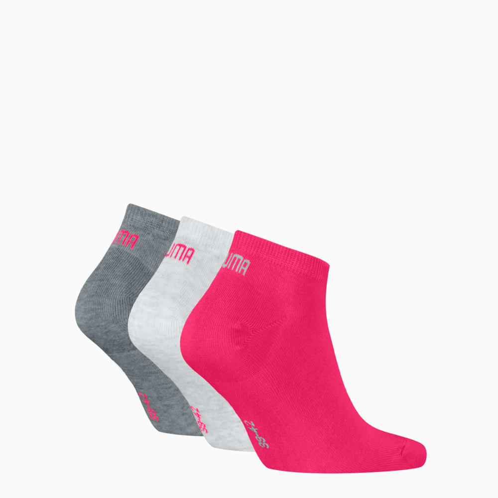 Изображение Puma Носки Sneaker Socks Unisex (3-pack) #2: middle grey melange / pink