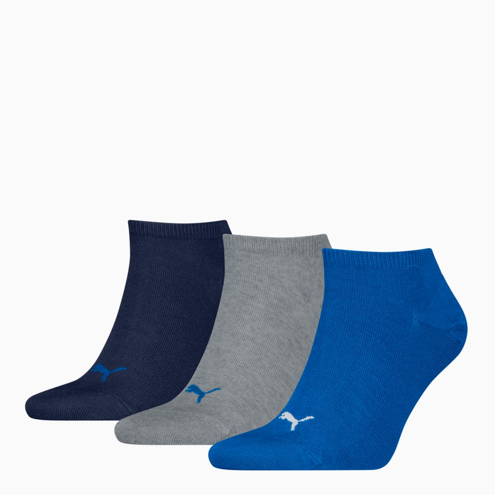 Зображення Puma Шкарпетки Sneaker Socks Unisex (3-pack) #1: blue / grey melange