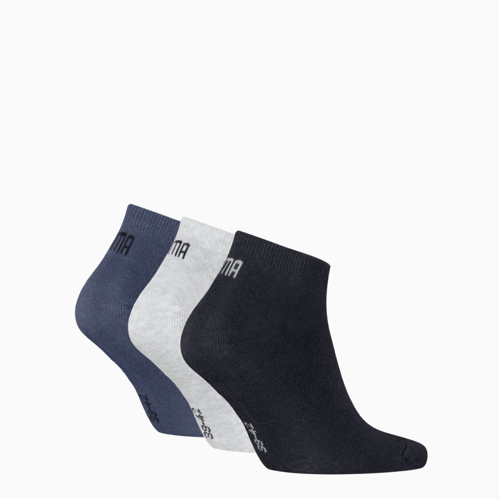 Изображение Puma Носки Sneaker Socks Unisex (3-pack) #2: navy/grey/nightshadow blue