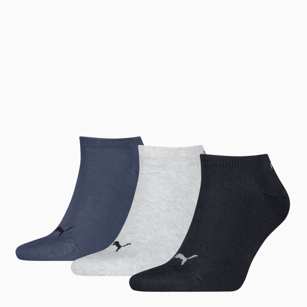 Изображение Puma Носки Sneaker Socks Unisex (3-pack) #1: navy/grey/nightshadow blue