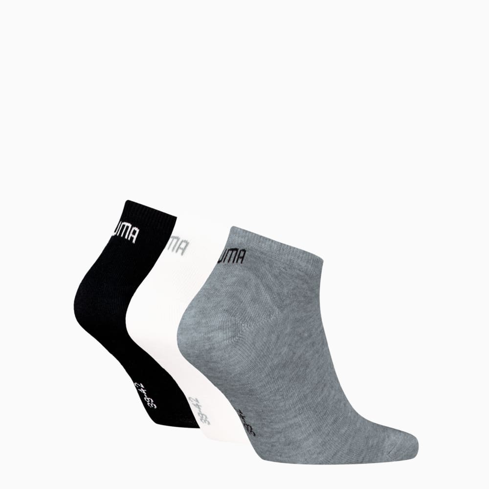 Изображение Puma Носки Sneaker Socks Unisex (3-pack) #2: grey/white/black