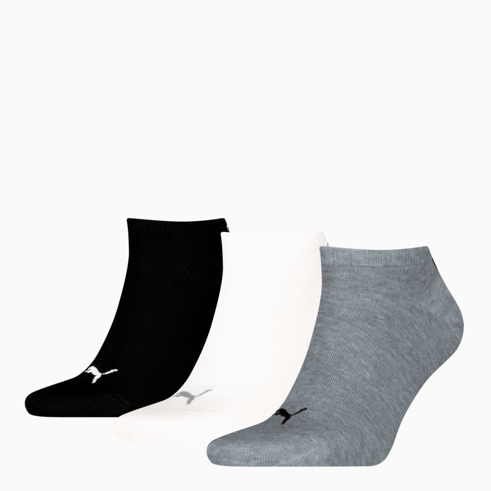 Изображение Puma Носки Sneaker Socks Unisex (3-pack) #1: grey/white/black