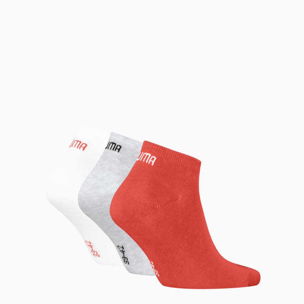 Изображение Puma Носки Sneaker Socks Unisex (3-pack) #2: red / grey